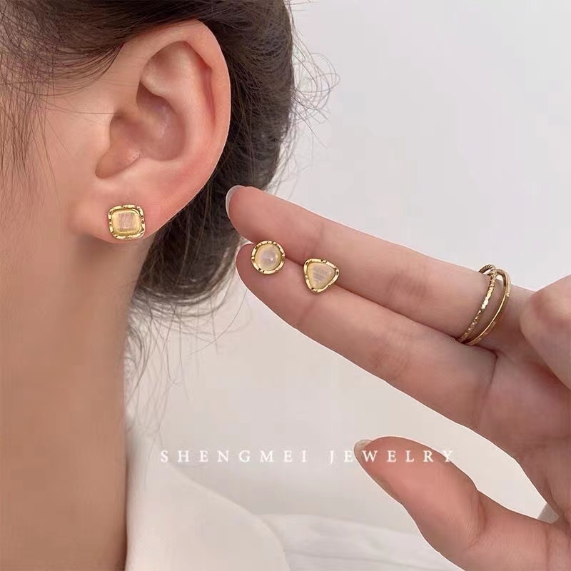 6件套!超美型耳钉可爱精致潮流時尚最新耳环新款潮名媛气质耳饰