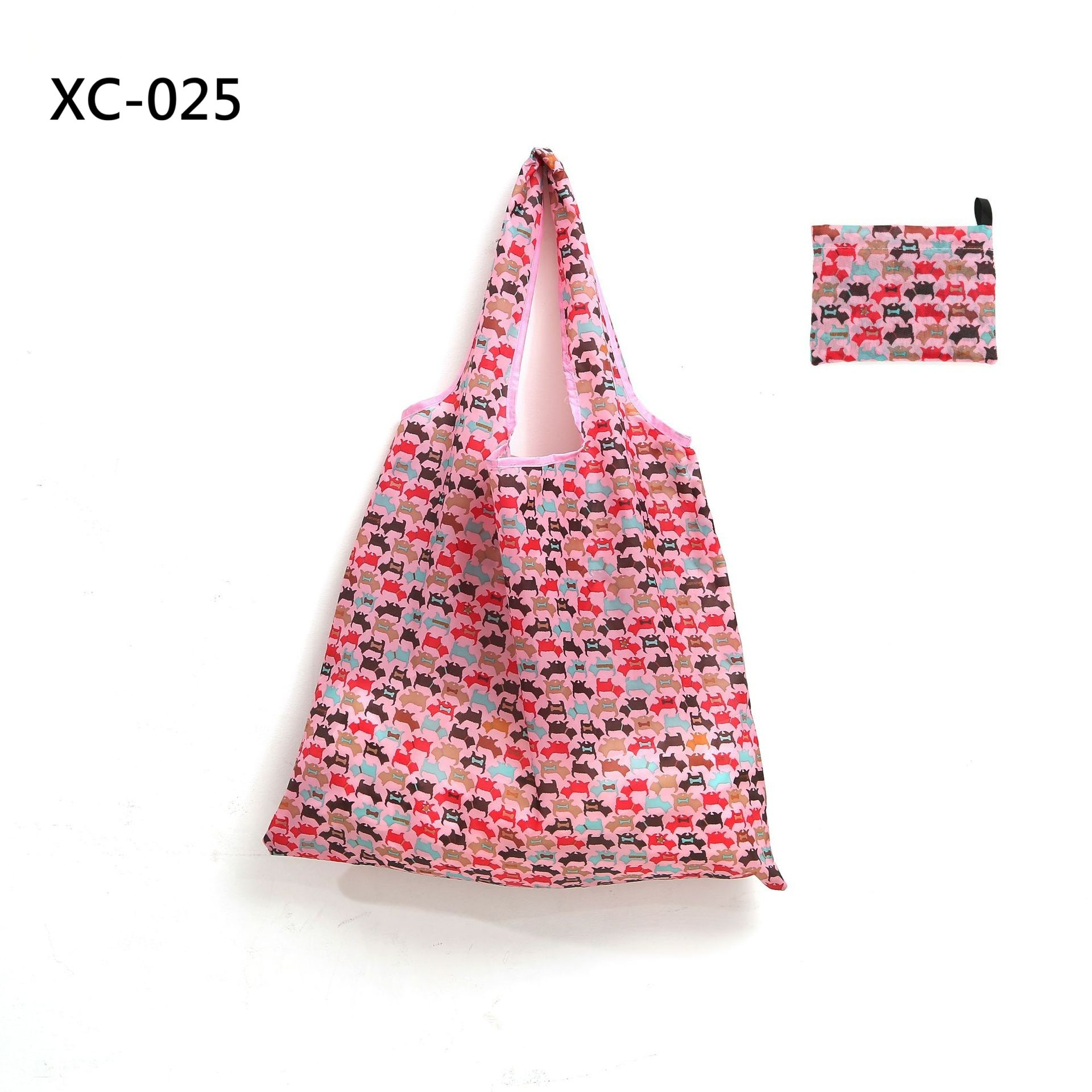 新款大容量折疊購物袋批發現貨環保袋批發折疊袋批發創意便攜印花