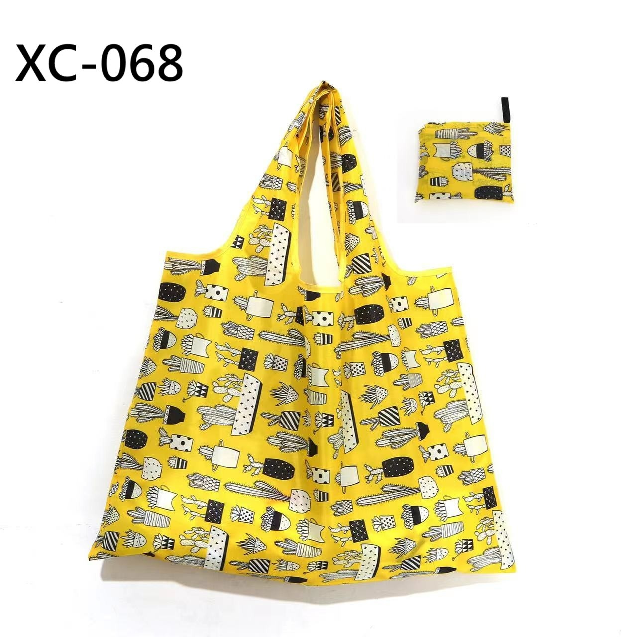 新款大容量折疊購物袋批發現貨環保袋批發折疊袋批發創意便攜印花