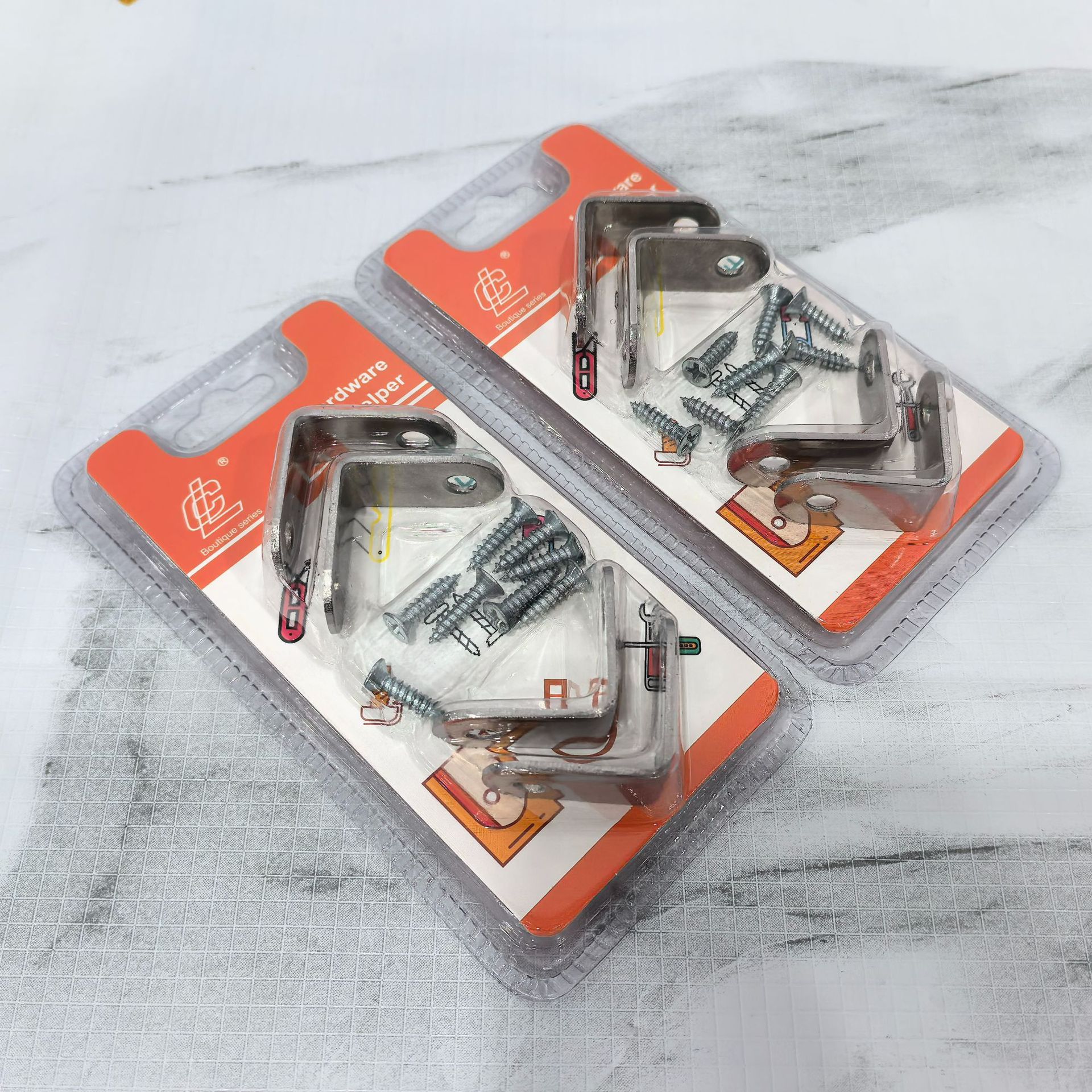 吸卡4个装30角码家用板材固定件直角角码